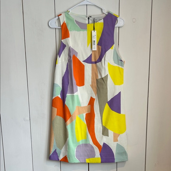 Alice + Olivia Dresses & Skirts - Alice + Olivia Sleeveless Abstract Print Shift Dress - Multicolor